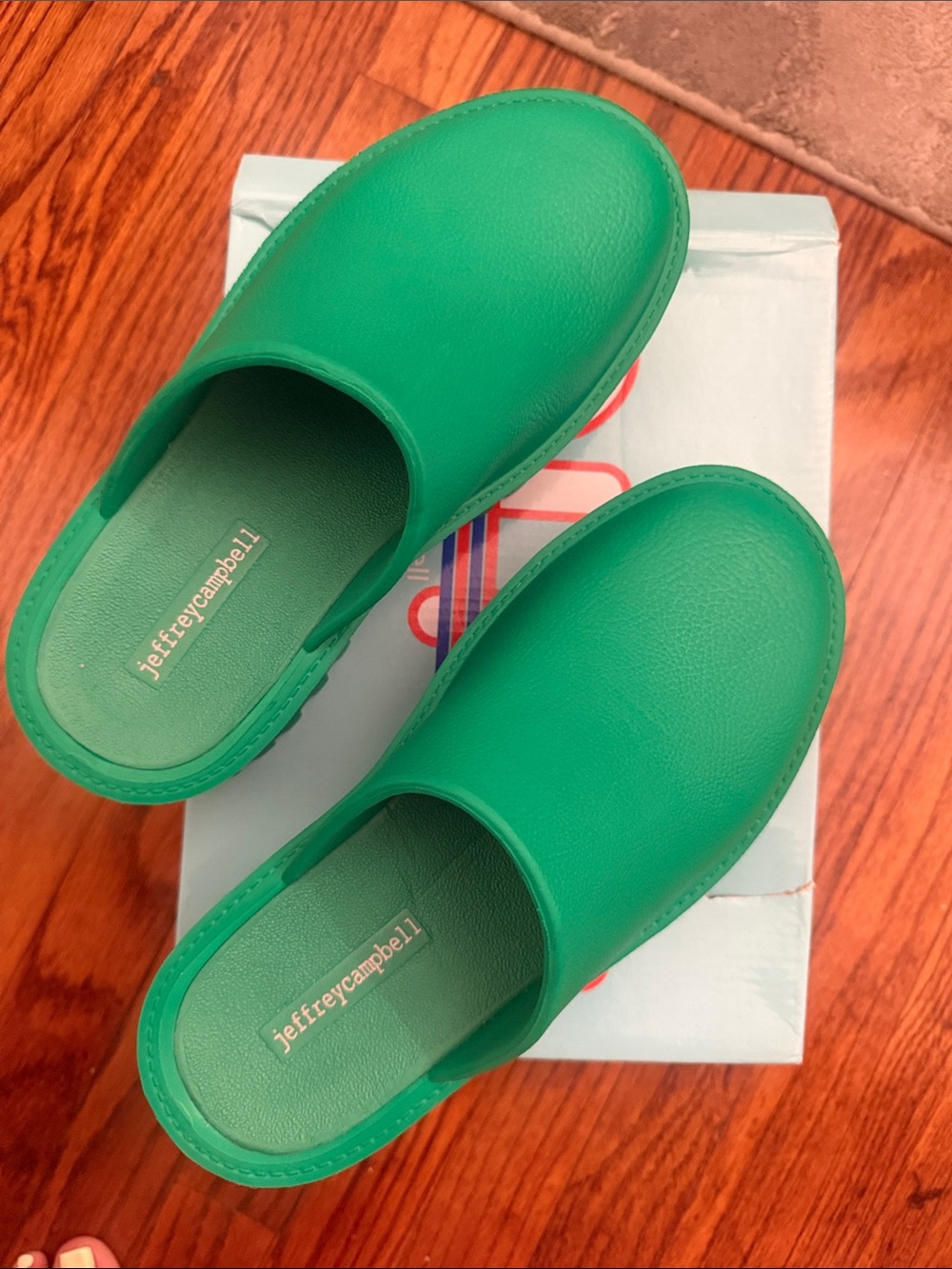 Jeffrey Campbell Women’s Emerald Green Slip-On Clogs - Picture 4 of 5